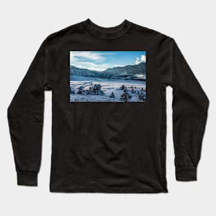 Winter Scene Near Sunset Long Sleeve T-Shirt